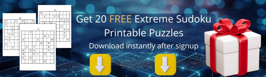 20 Free Extreme Sudoku Printable Puzzles Pack - Open Page Studio Readers ClUB