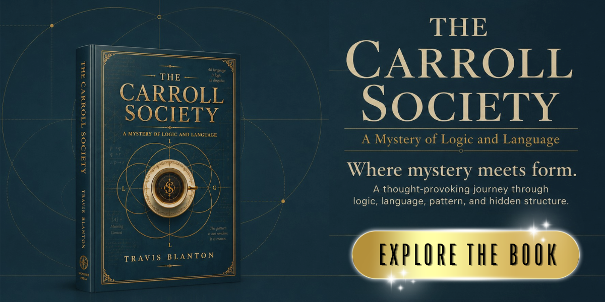 The Carroll Society mystery book by Open Page Studio.