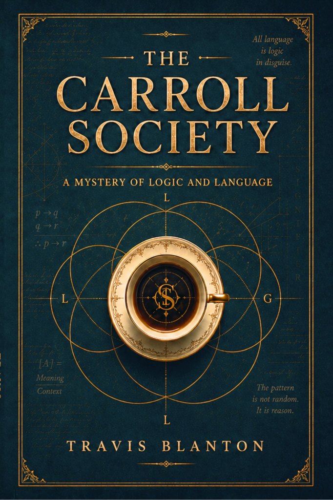 The Carroll Society mystery fiction book by Open Page Studio.