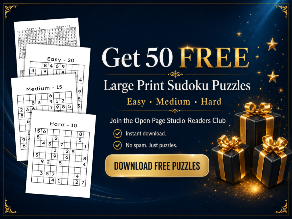 get 50 free large print sudoku easy-medium-hard