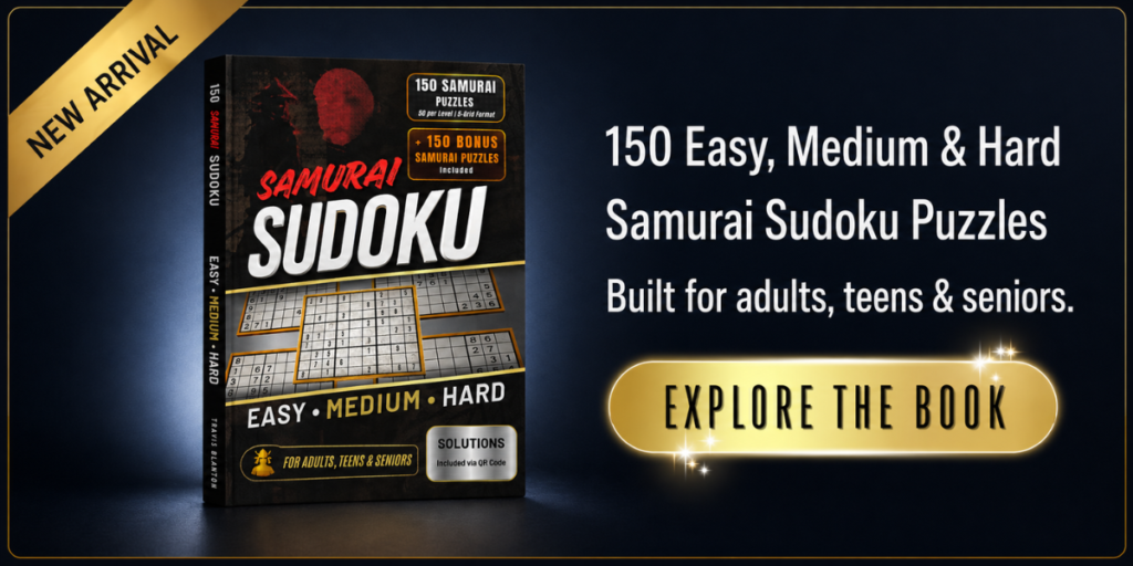 banner 150 large print samurai sudoku easy-medium-hard