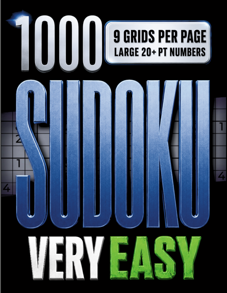 1000 Sudoku very Easy puzzle book by Open Page Studio.